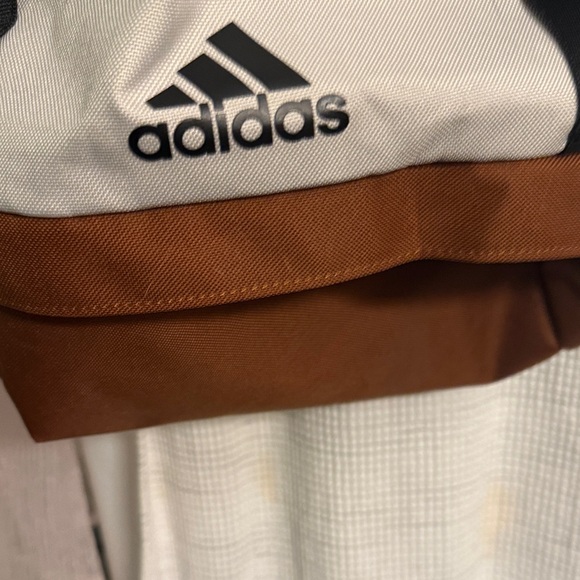 Adidas White and Brown Backpack - Picture 3 of 9